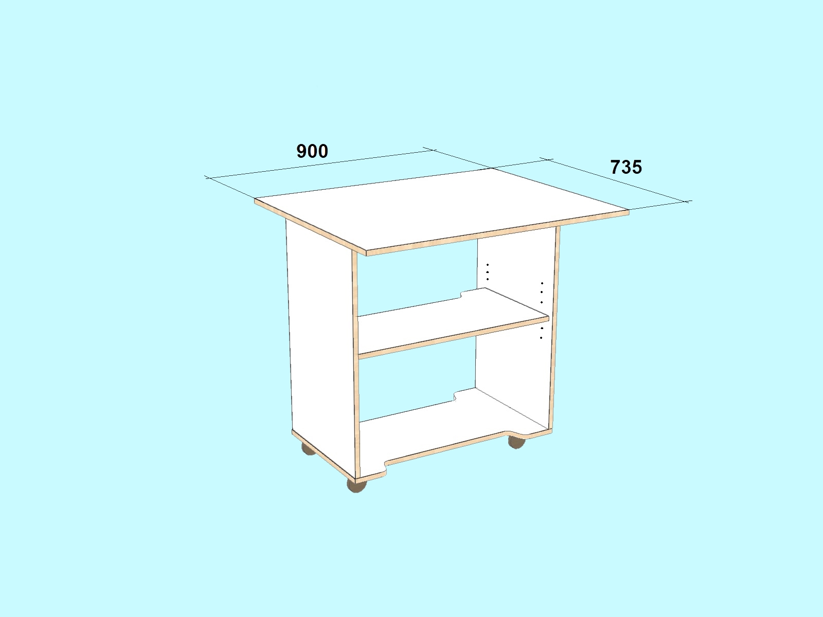 Размеры стола для швейной машины